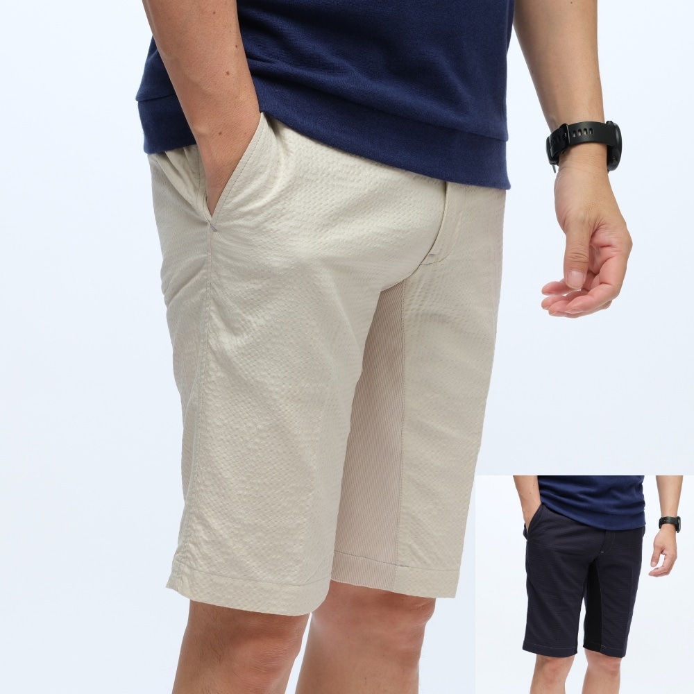 ONO(オノ）+8186 ランダムチェックTCシアサッカーショートパンツ