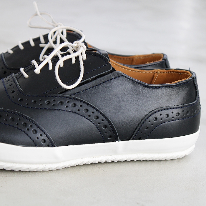 ショセ セザミ レザー スニーカー SA-01 ネイビー ses amis chausser