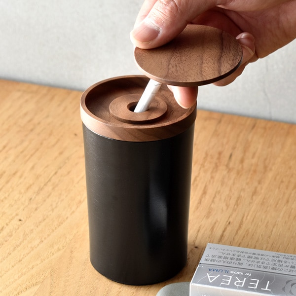 □「HEATSTICKS TRAY」加熱式たばこ専用 木製吸い殻入れ 灰皿 アッシュ