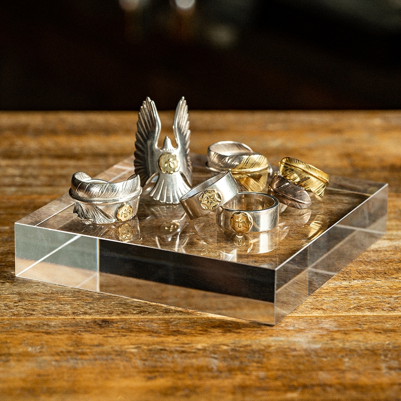 ゴローズ 2個セット 18金 全金イーグルメタル付ビーズ goro\u0027s