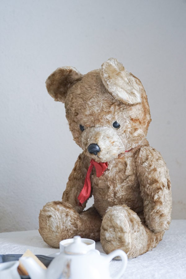 フランスで出会った鼻ずらがキュートなアンティークベアH47cm gt-915の