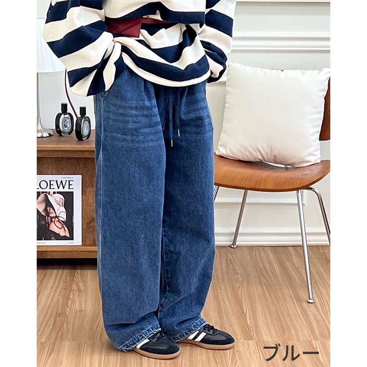 アウトレット K-collection ケイコレクション デニムパンツ ワイド