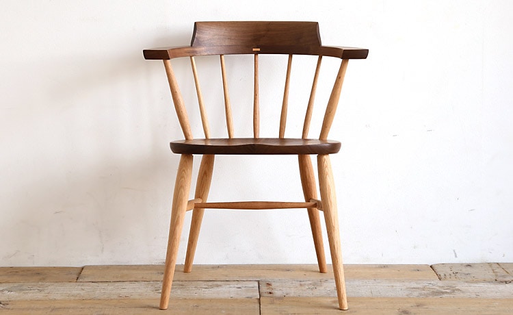 クラウンチェア/ダイニングチェア オーク オイル塗装/ウレタン塗装