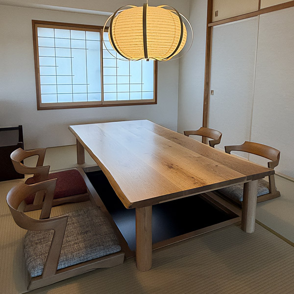 シード 座椅子 オーク無垢材 【日進木工 geppo(ゲッポ)】 | おしゃれな