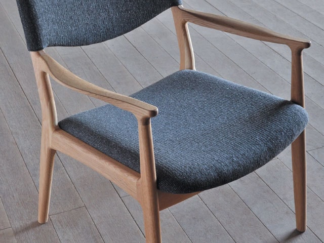 ノース ラウンジチェア/椅子/イージーチェア ウォールナット オーク