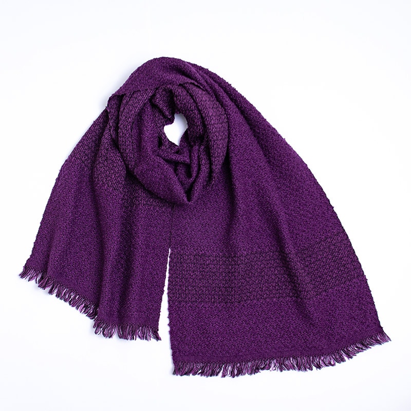 工房織座 [LOOP WOOL COTTON MUFFLER herringbone ウールコットン