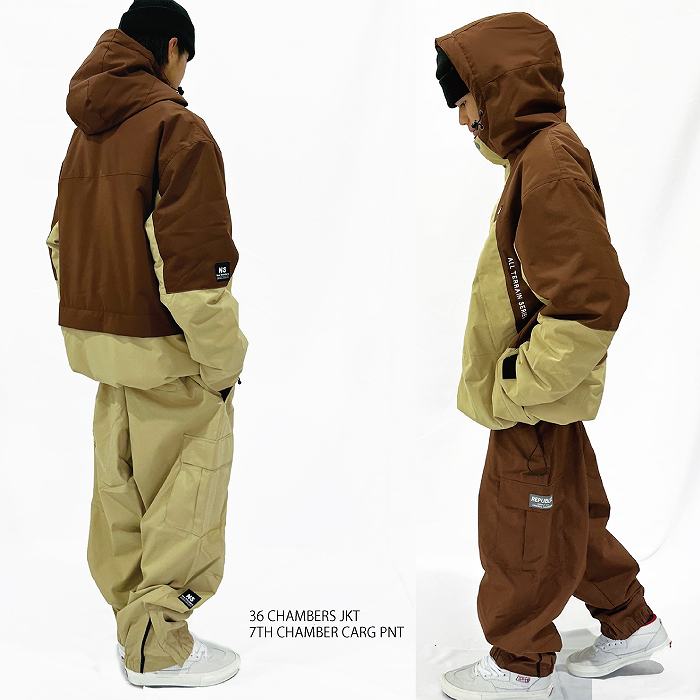 REPUBLIC&CO リパブリック 36 CHAMBERS JACKET Brown / Khaki 24-25