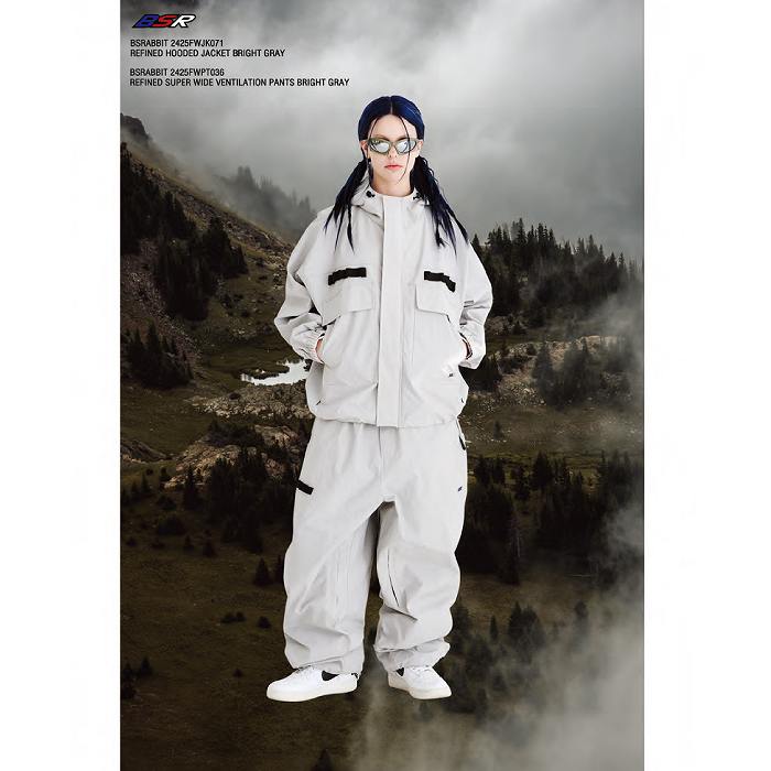 BSRABBIT ビエスラビット REFINED SUPER WIDE VENTILATION PANTS