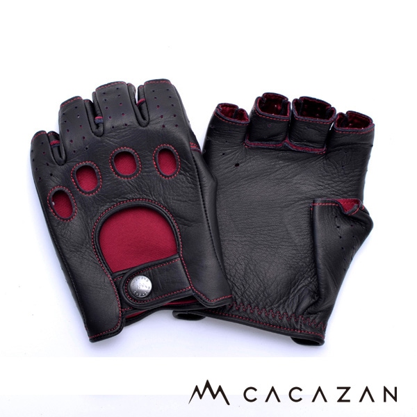 カカザン ドライビンググローブ CACAZAN DDR-040 ブラック レッド