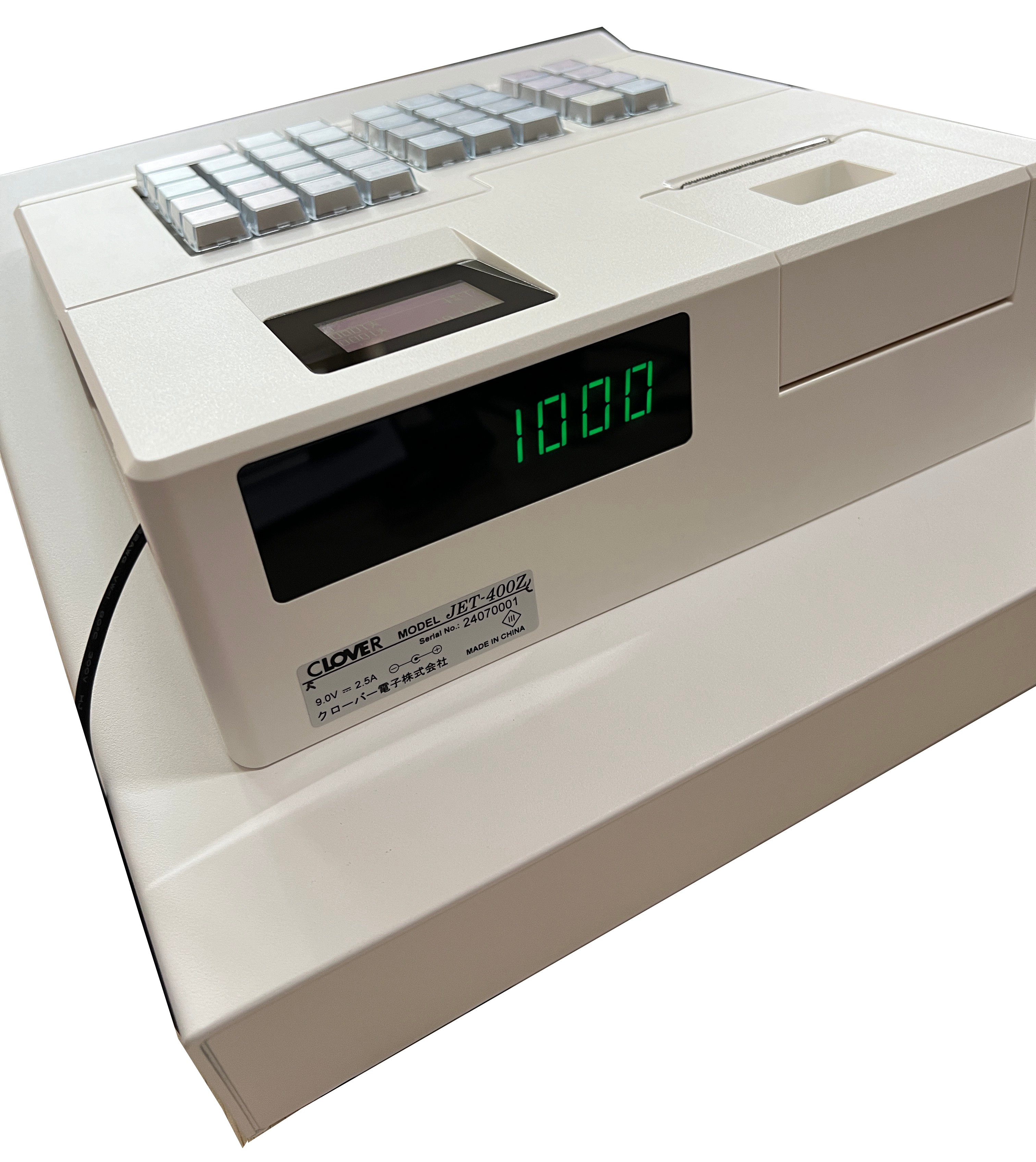 クローバー レジスター JET-400Z 8部門 200PLU 感熱 3札6コイン 一体型