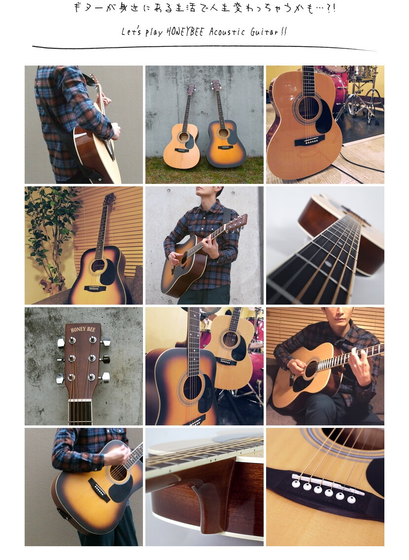 アコースティックギター HONEY BEE W-15/F-15/HJ-18 （本体のみ