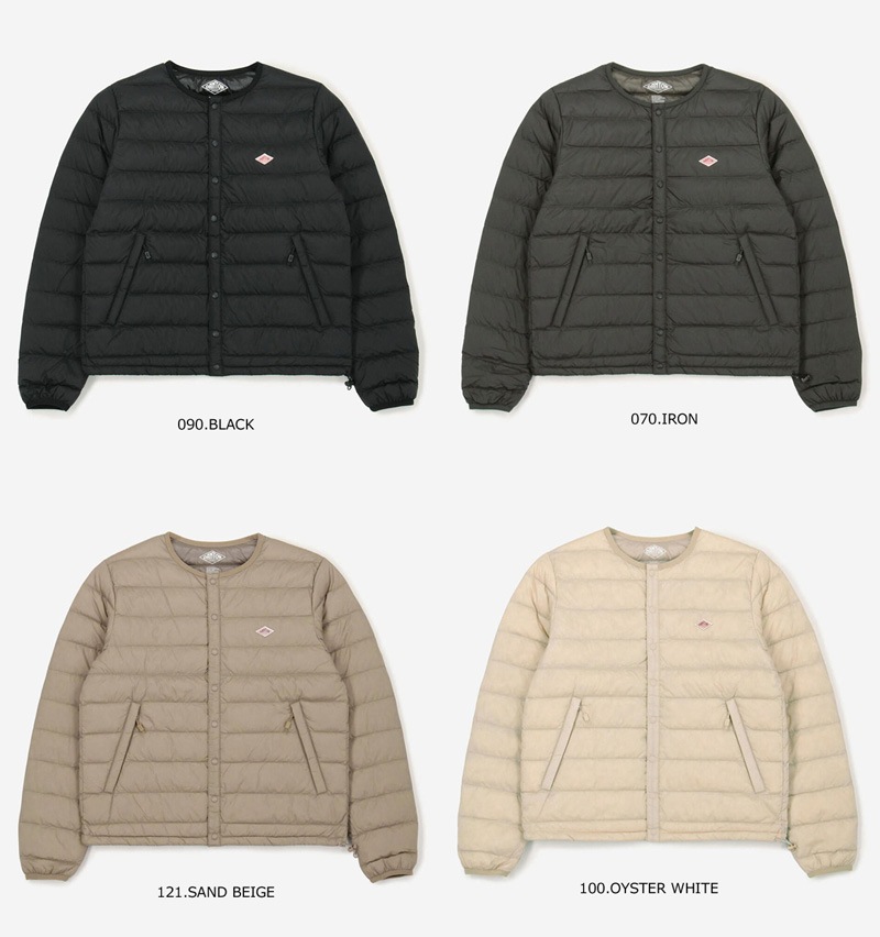 25FW】DANTON ダントン クルーネック インナーダウンジャケット DT