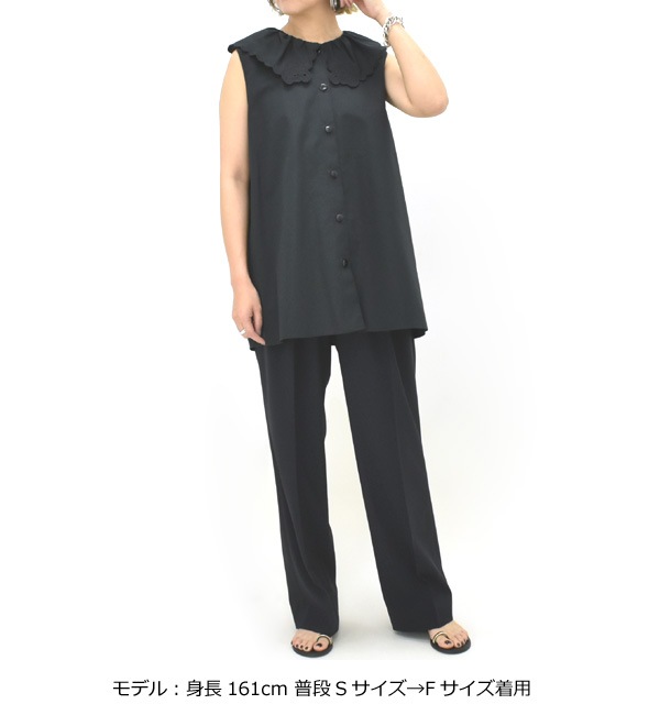 25Summer】THE SHINZONE シンゾーン LACE COLLAR BLOUSE レースカラー