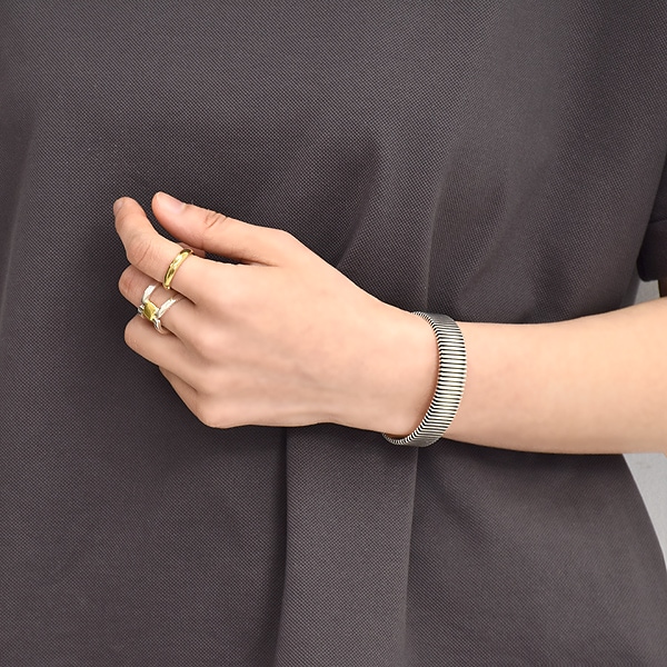 PHILIPPE AUDIBERT Donovan bracelet シルバー カラー メタル 幅広