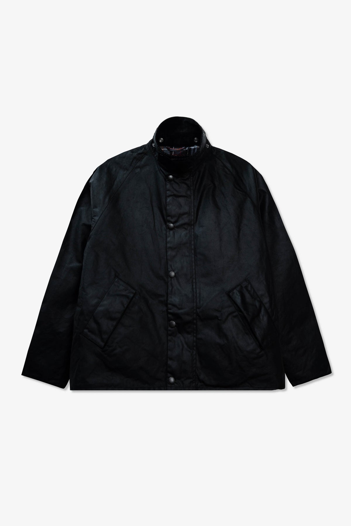 Barbour OS Transport Wax Jacket Black