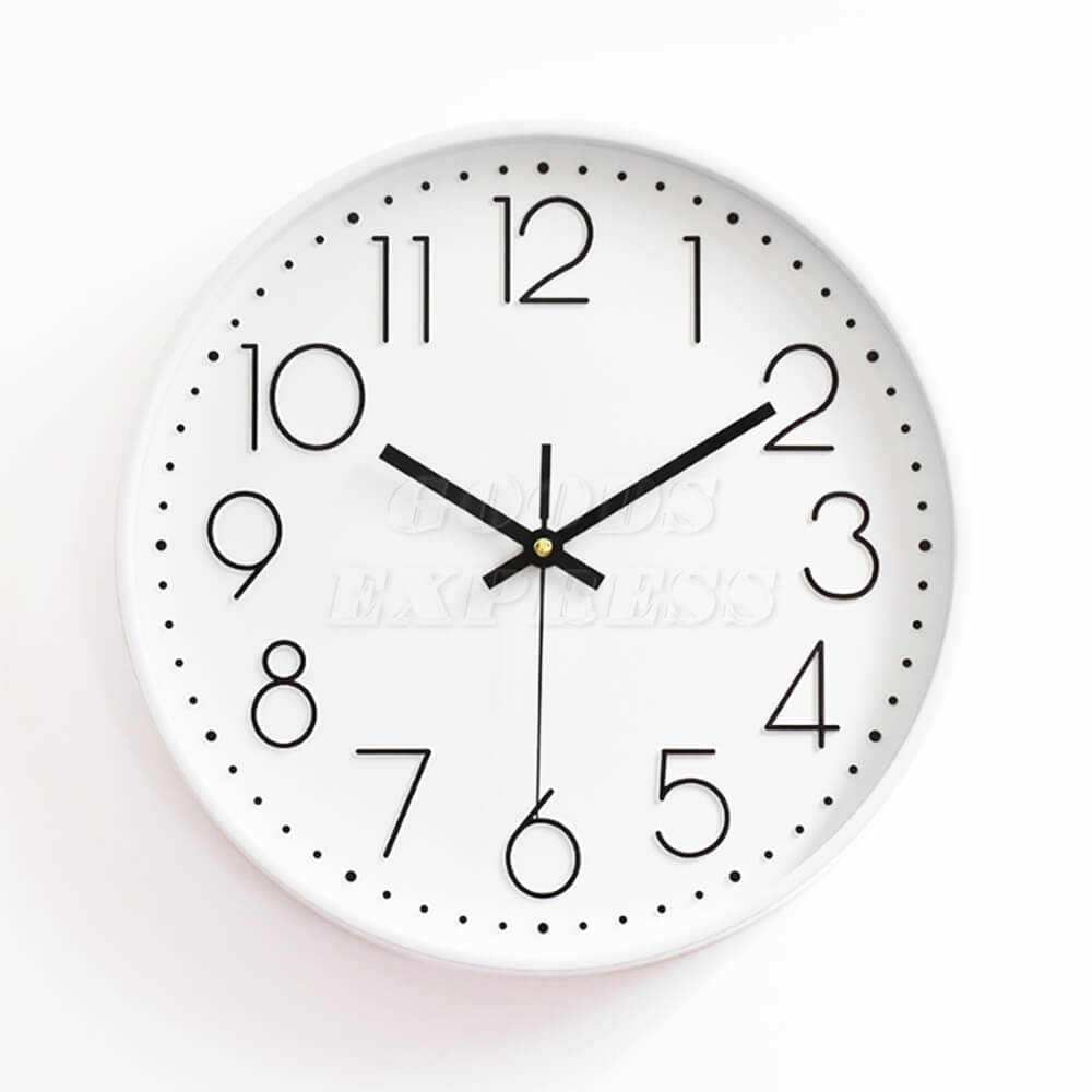 壁掛け時計 シンプルデザイン 連続秒針 静音 アナログ 数字 オシャレ