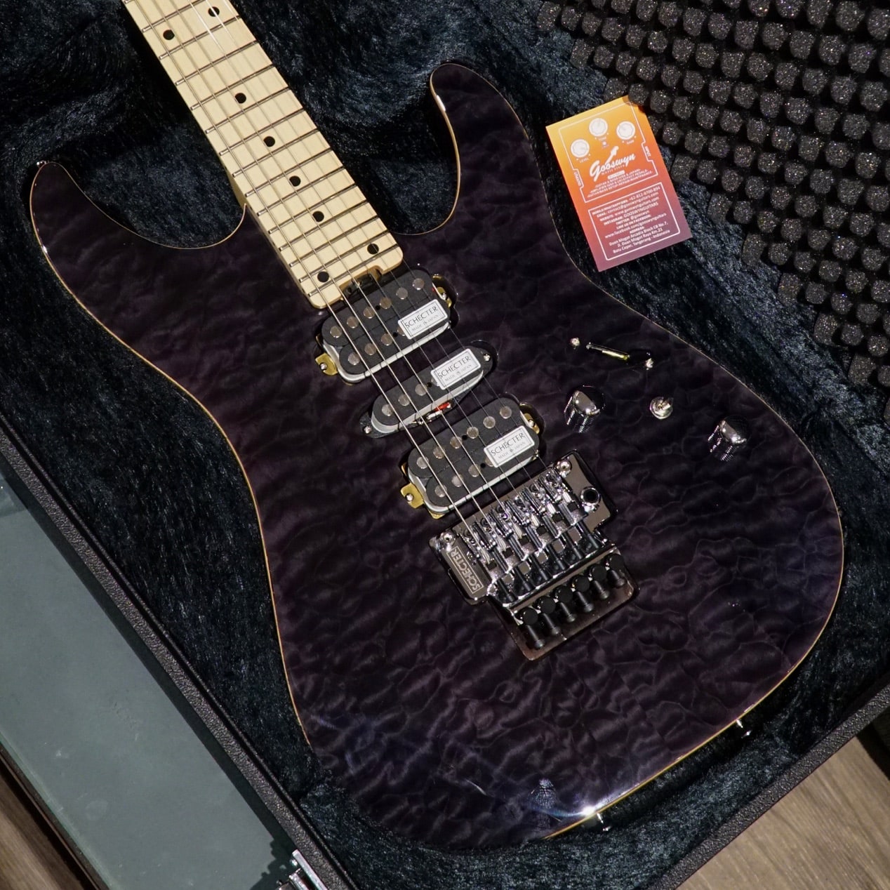 Schecter Japan Nv3-24-al – See Thru Black – Gooswyn Guitar