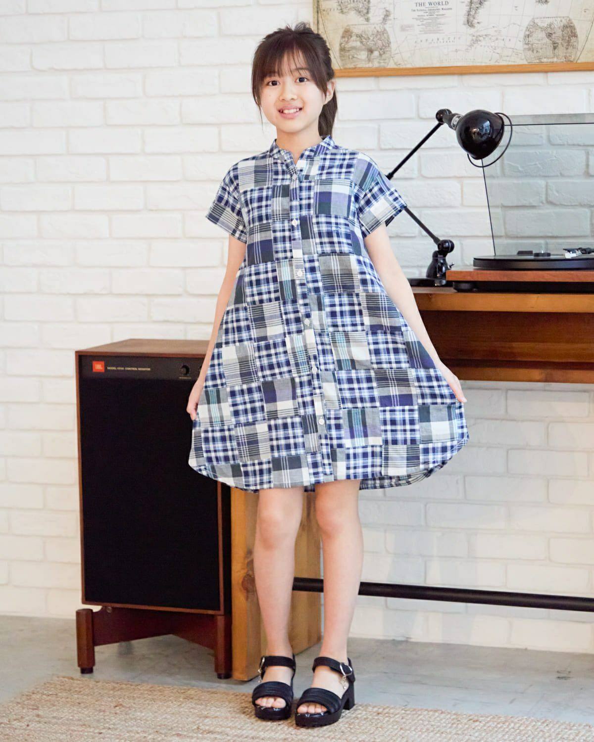 GIRLSパッチワークワンピース | ゴールデンベアストア