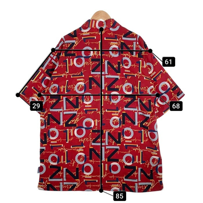 PLATINUM FUBU プラチナム フブ プリント 半袖シャツ レッド