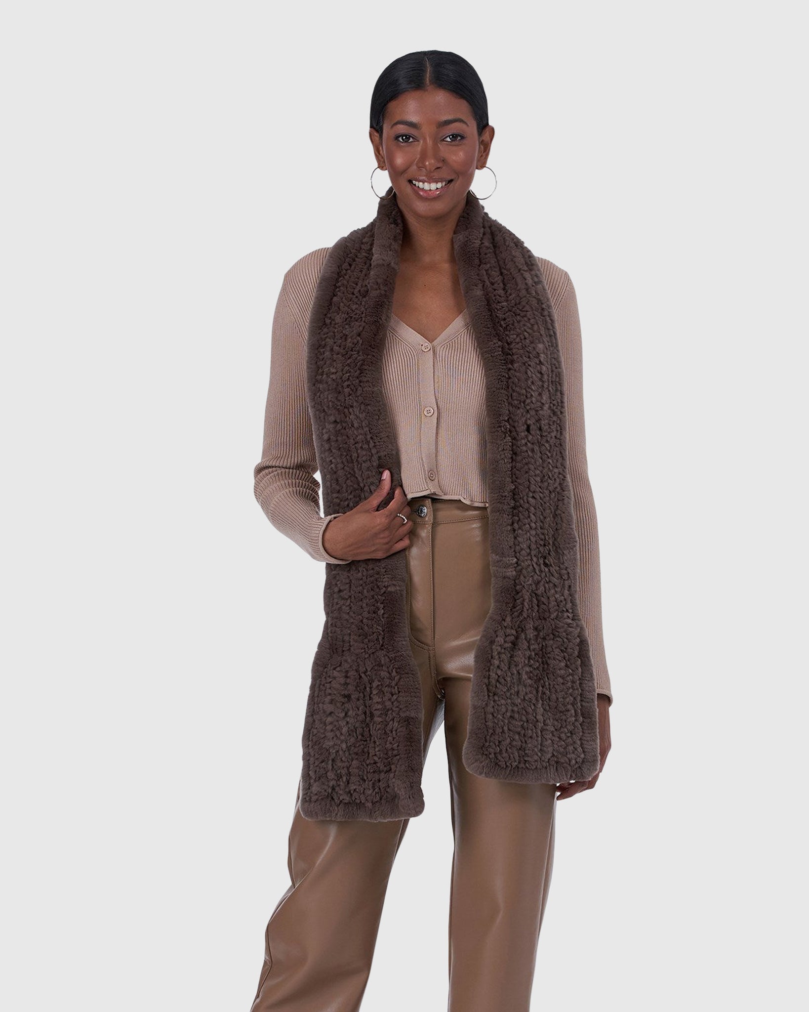 Rex Rabbit Knit Scarf