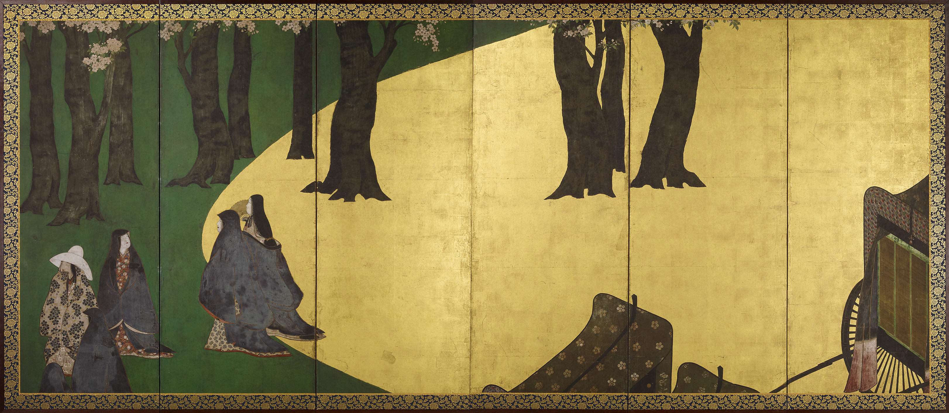 桜図屏風｜作品紹介｜キヤノン 綴プロジェクト｜キヤノングローバル