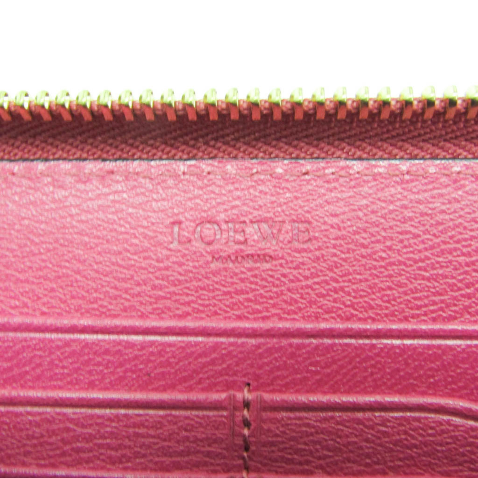 ロエベ(Loewe) アナグラム ボタン レディース レザー 長財布（二つ折り