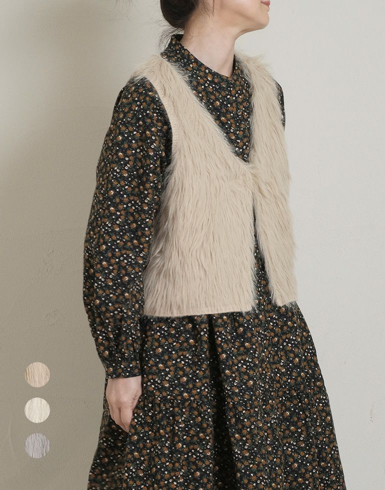 セール】 heavenly ヘブンリー シャギーヤーンニットベスト 2549194