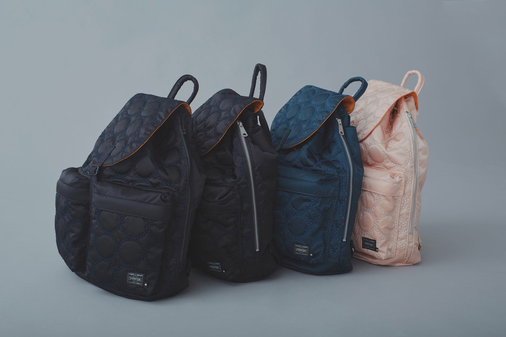 ら*う様 50808Aミナペルホネンハーフハンドメイド 撥水加工リュック ら