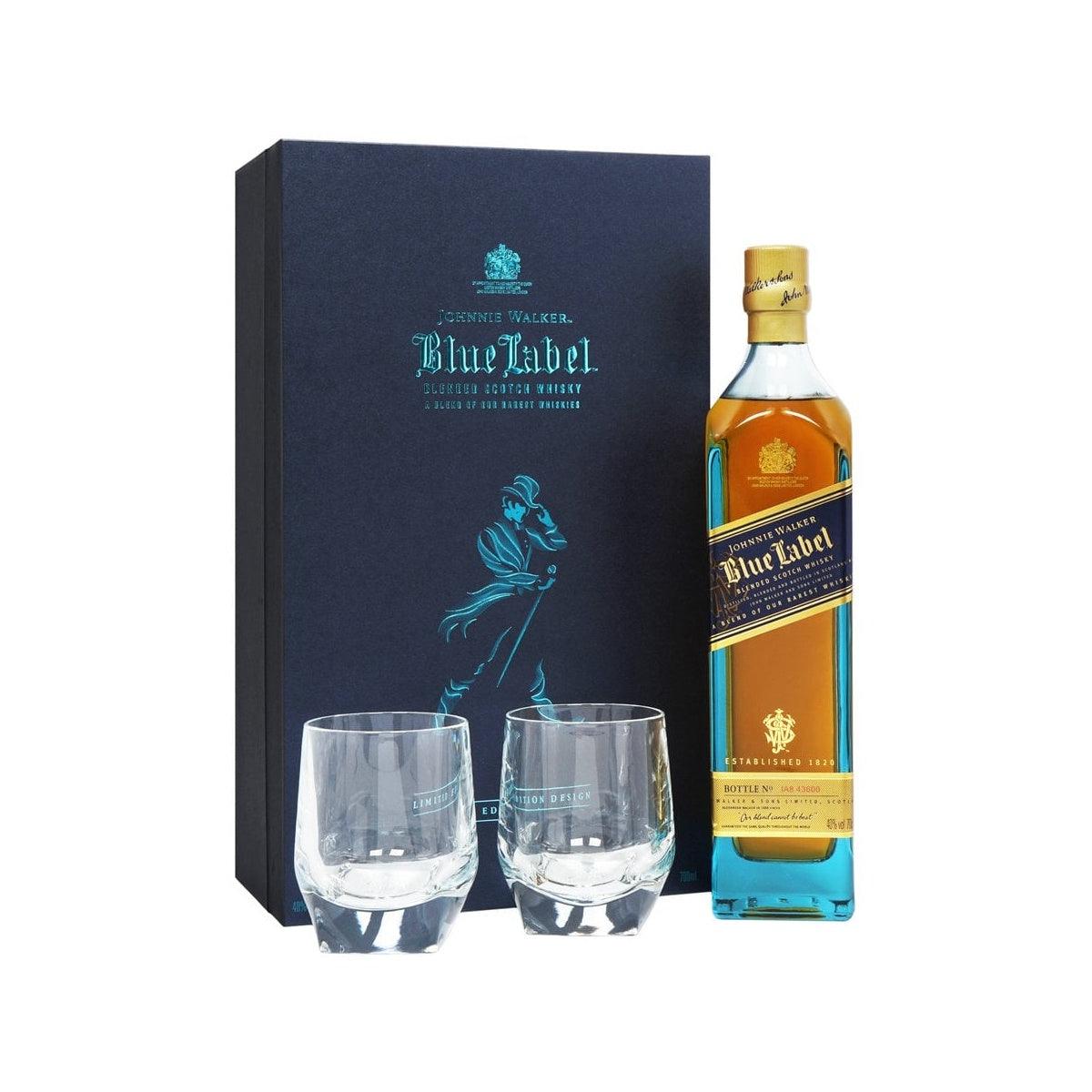 Johnnie Walker Blue Label Scotch Whisky Gift Set – Grain & Vine