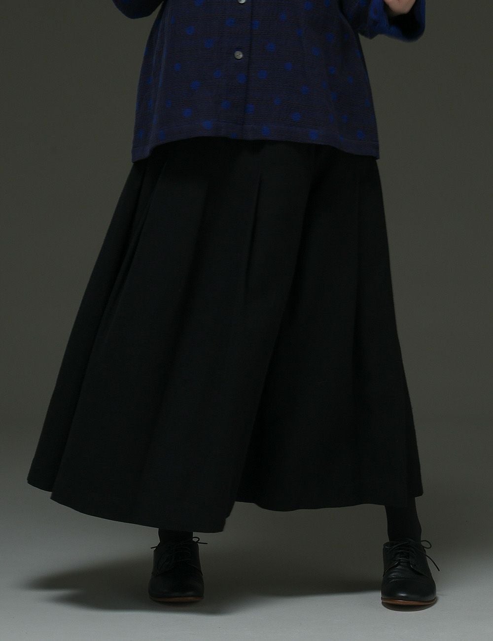 バイカラー二重織スカート菩提樹（ぼだいじゅ） | 石見銀山 群言堂