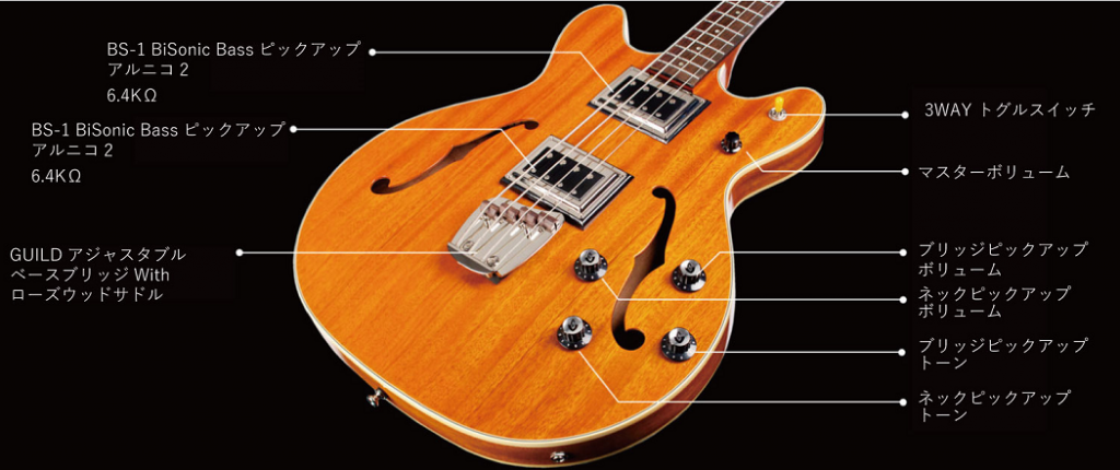 エレキベース】GUILD セミアコベースが復活 ”STARFIRE BASS II” ～1967