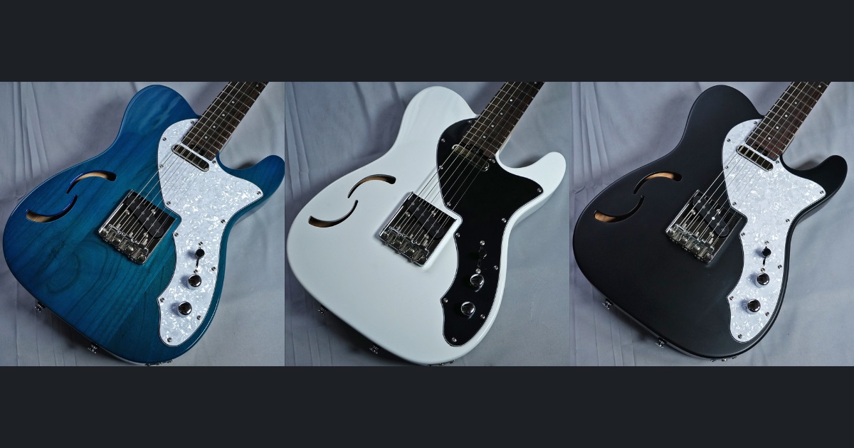 軽量・オシャレなセミホロウ構造のテレキャスタイプ｜ギターマニア石田