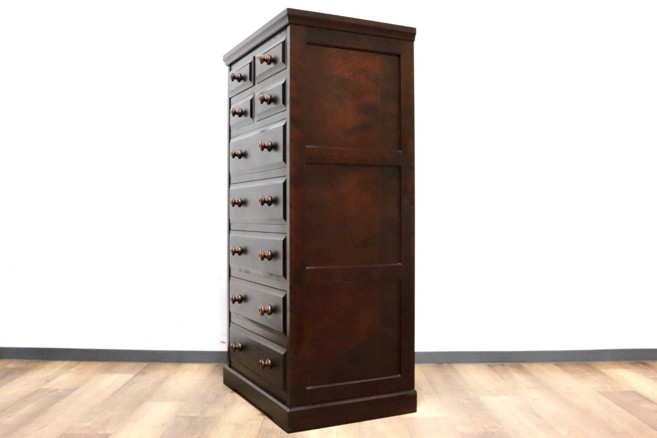 GMHH126B○北海道民芸家具 7段チェスト ハイチェスト タンス 整理箪笥