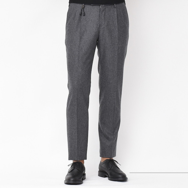 一も二もなく！！ INCOTEX（インコテックス）スリムフィット 1プリーツ