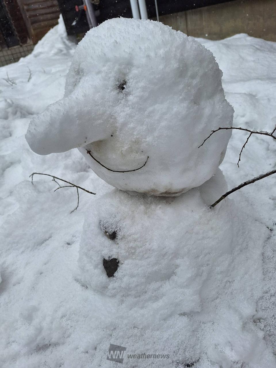 力作！雪だるま 注目の空の写真 ウェザーニュース