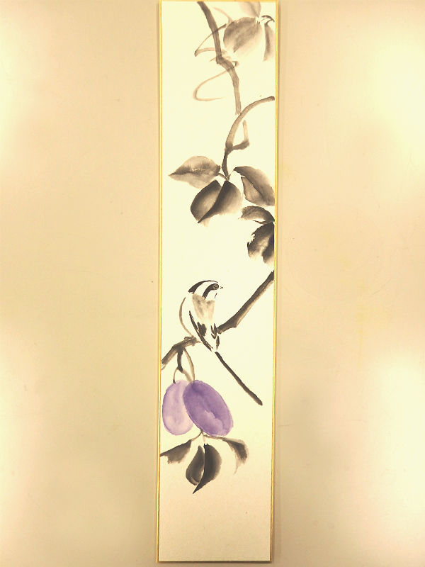 8月手本 短冊2種 – 大阪の水墨画・墨彩画教室なら、玉麗会