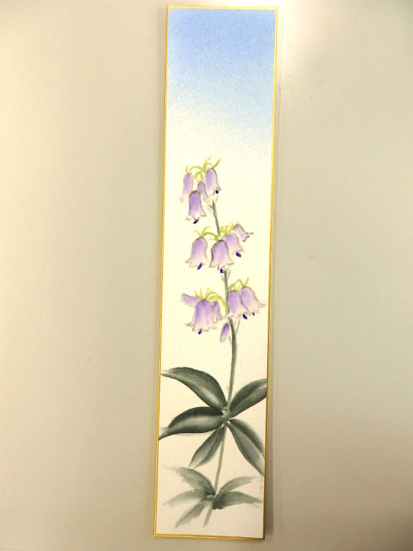 8月手本 短冊2種 – 大阪の水墨画・墨彩画教室なら、玉麗会