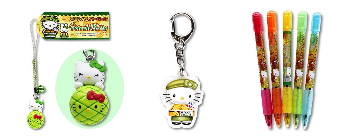 海老名サービスエリア下りにハローキティのメロンパン・フォトスポット