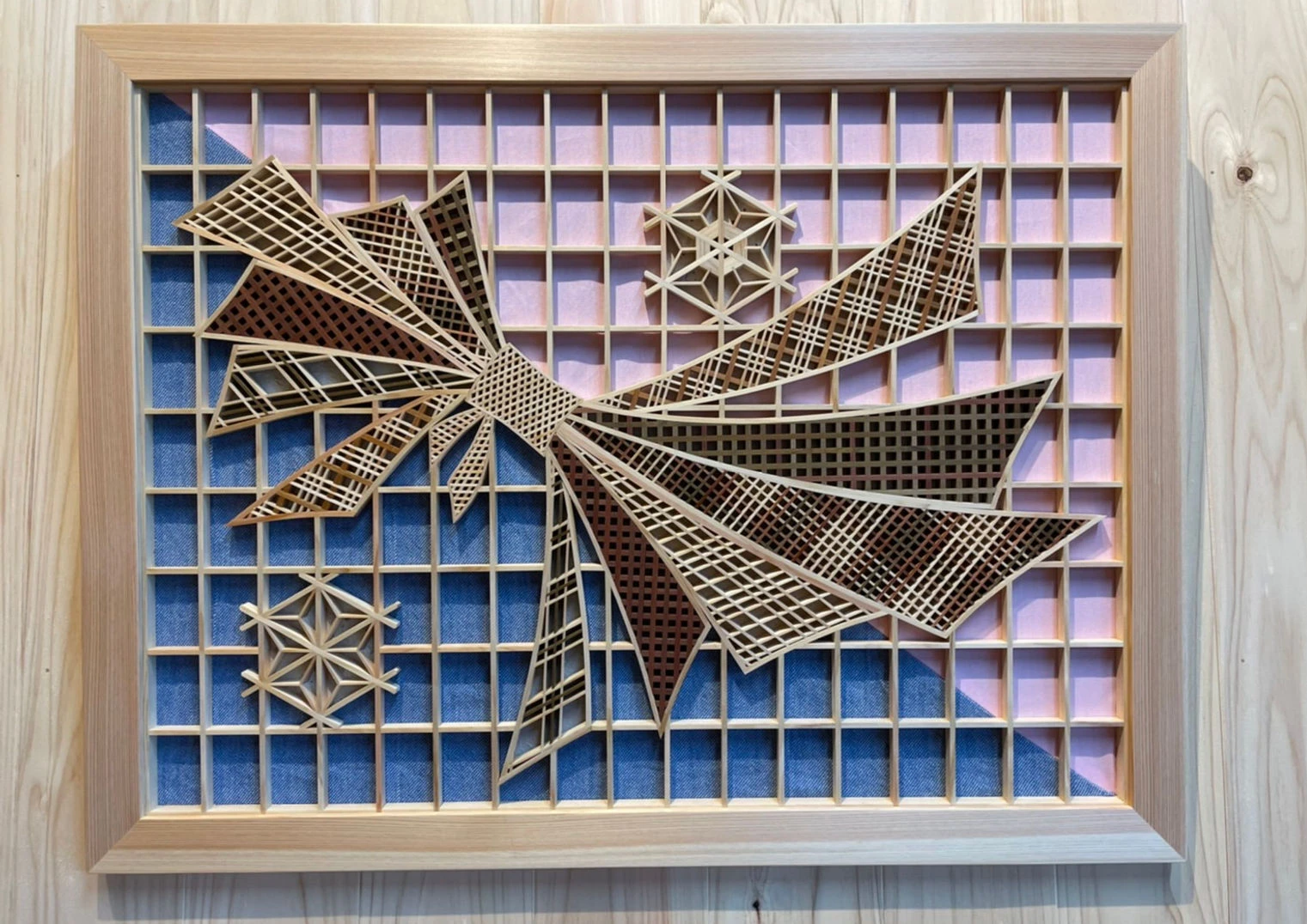 ⑧組子細工　建具　障子　インテリア　壁掛け