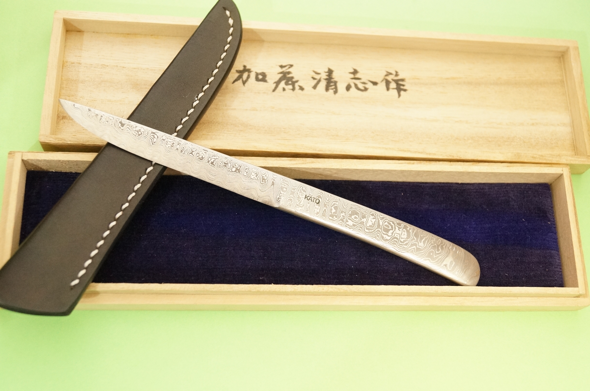 加藤清志作(藤原良明)-ﾆｯｹﾙﾀﾞﾏｽｶｽ-ﾍﾟｰﾊﾟｰﾅｲﾌL YA645 販売済 - 銀座菊秀