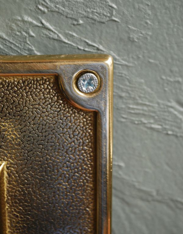 真鍮製、郵便ポスト受け口(n15-023)｜インテリア雑貨