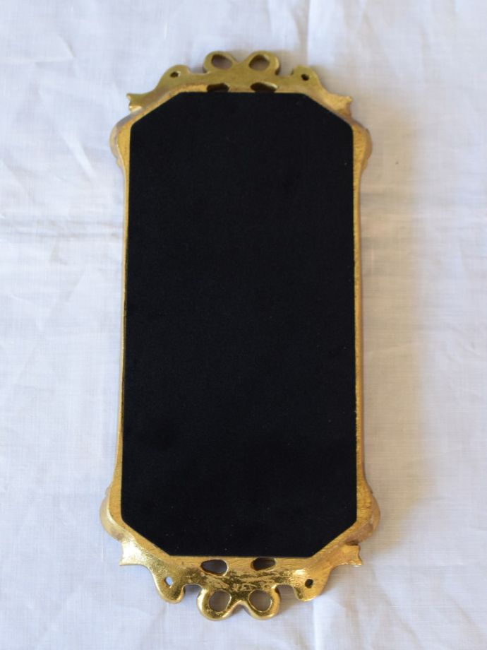 フランスアンティーク調のおしゃれなミラートレイ、美しい装飾の