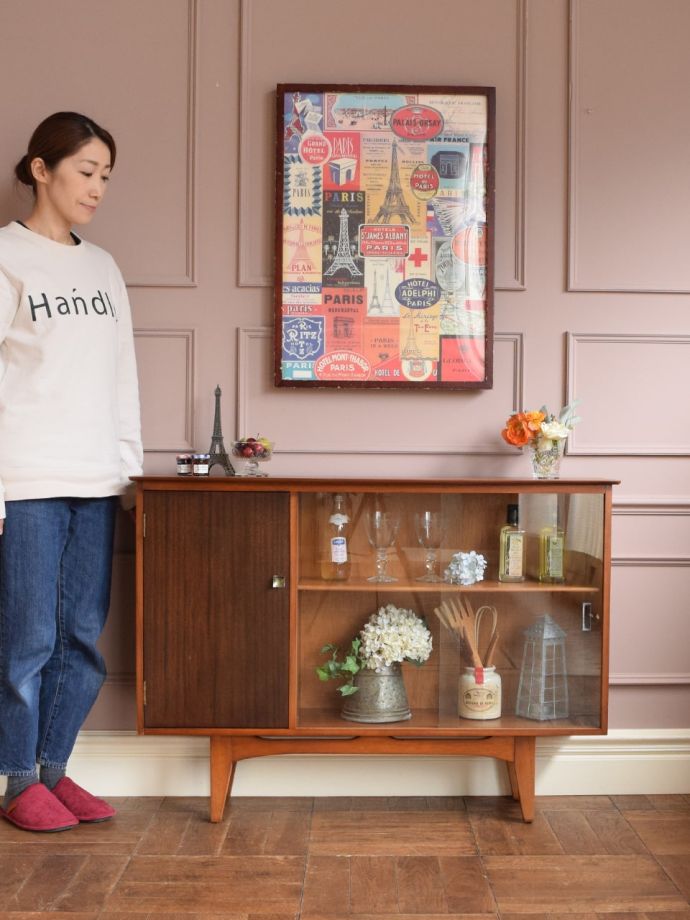 キャビネット アンティーク風 ヴィンテージ 戸棚 チェスト