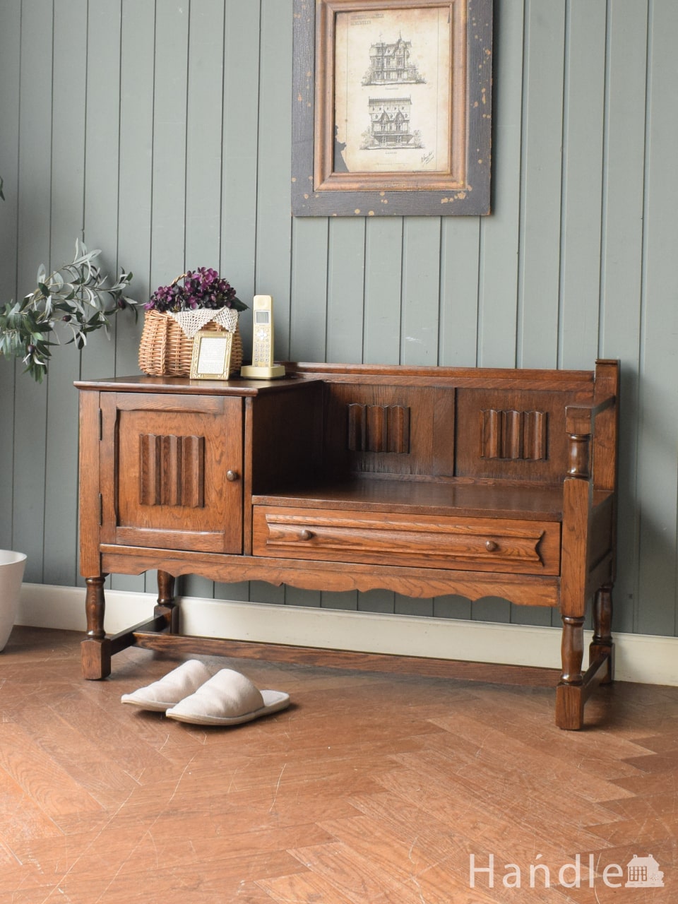 1930年代のアンティーク パインキャビネット(x-372-f)｜アンティーク家具