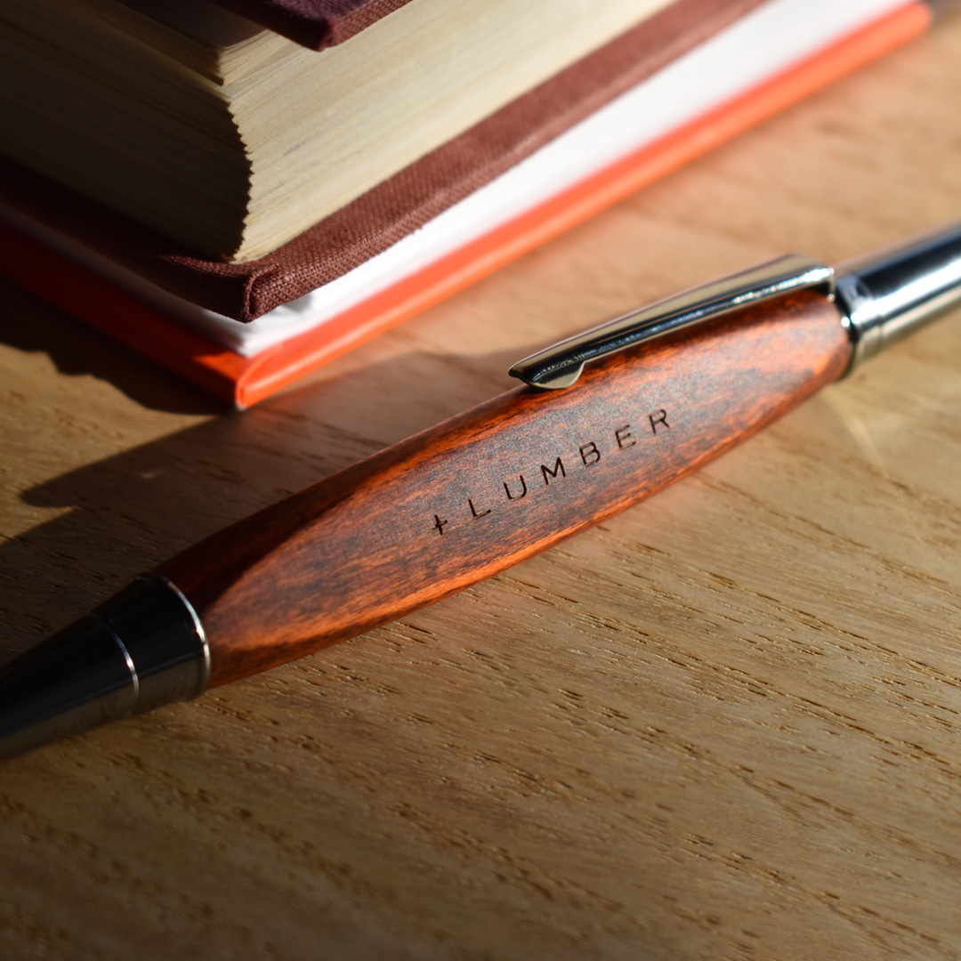 TRIANGLE BODY BALLPOINT PEN ラセットブラウン | 名入れギフト・木製