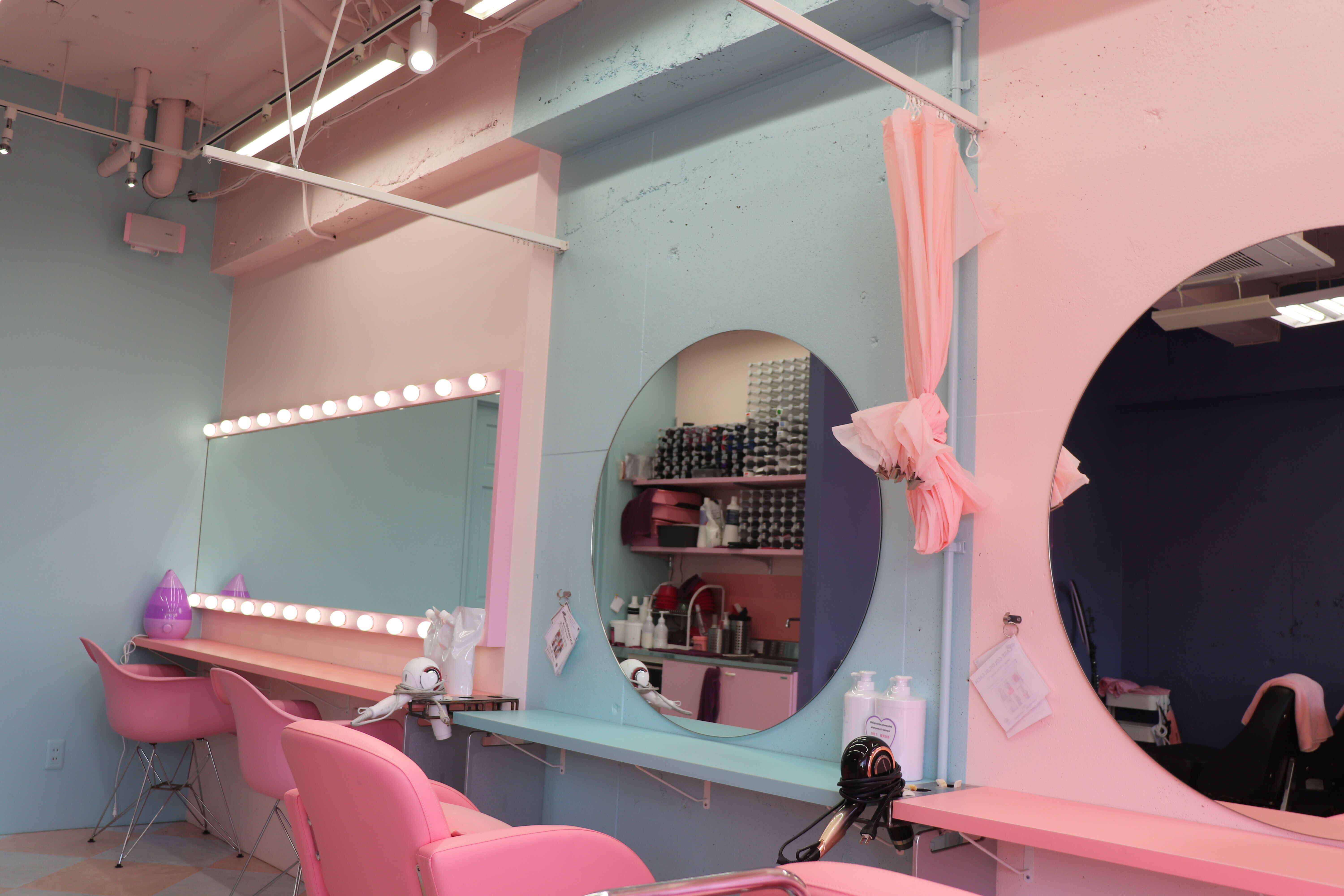 チラ見せオレンジイヤリングカラー｜カラー専門店四日市の美容院