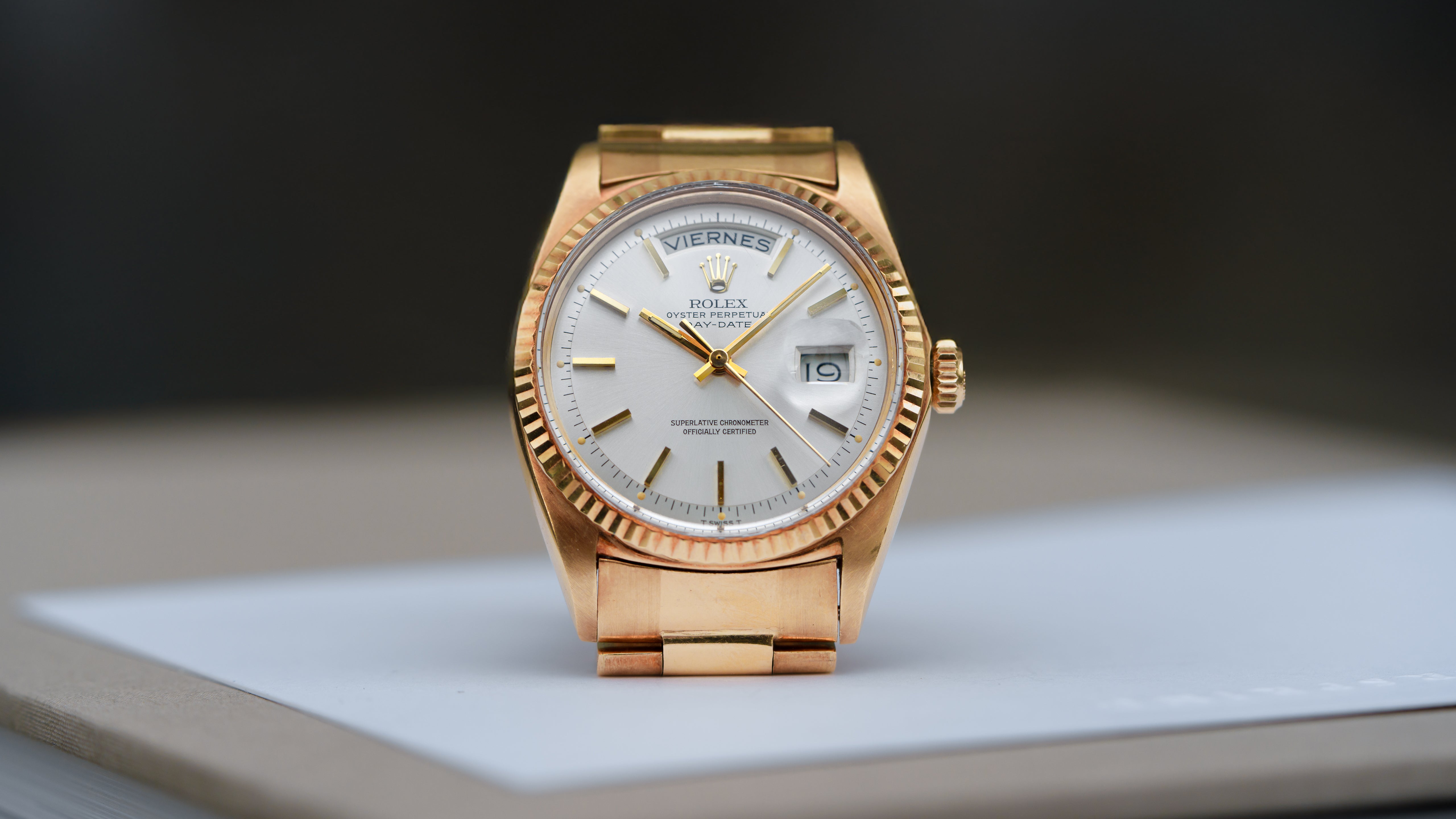 1803, Day-Date, D'Agosto Venezuelan Bracelet, Yellow Gold – Hairspring