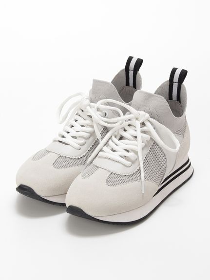 メッシュニット ラインソールスニーカー（スニーカー）｜KEI Hayama