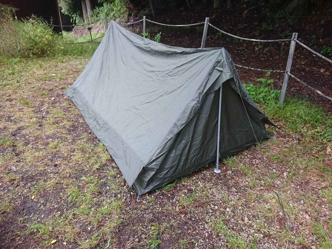 レビュー】軍用テント「F1テント」を紹介 ソロキャンプにおすすめな