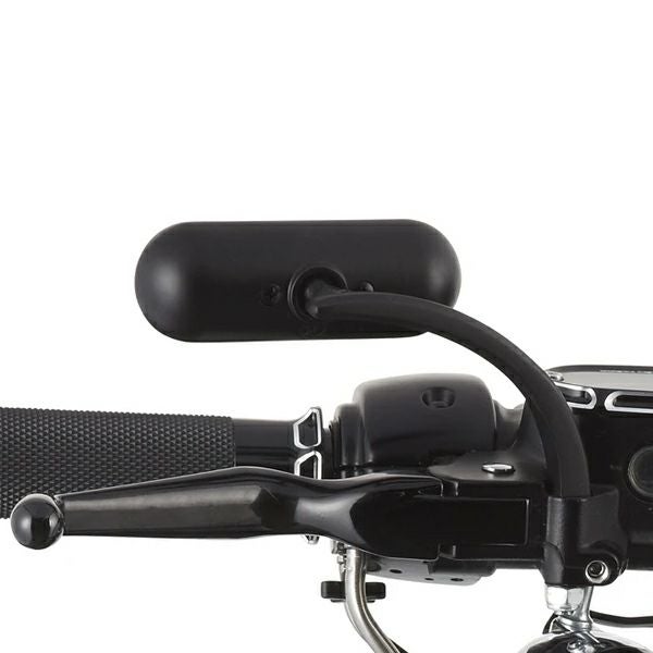 アレンネス ミニオーバル・ミラー ブラック 左 |ハーレーパーツ専門店